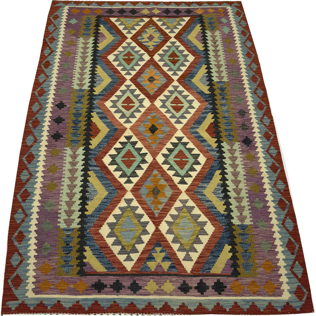 Afghan Kilm Meimnah - 6 x 5 ft