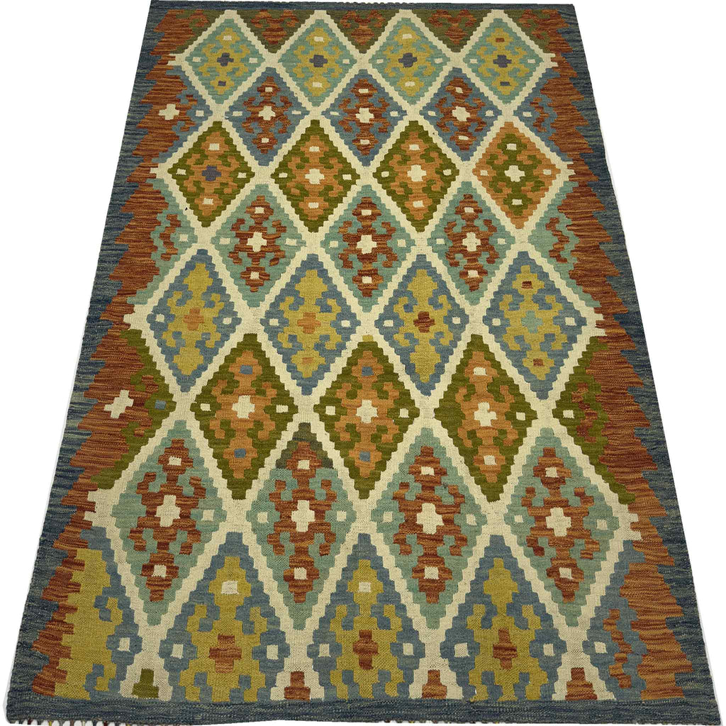 Afghan Kilm Meimnah - 6 x 5 ft