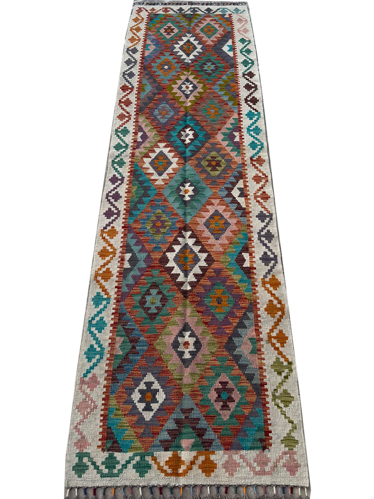 Meimnah Kilim - 10 x 2.5 ft