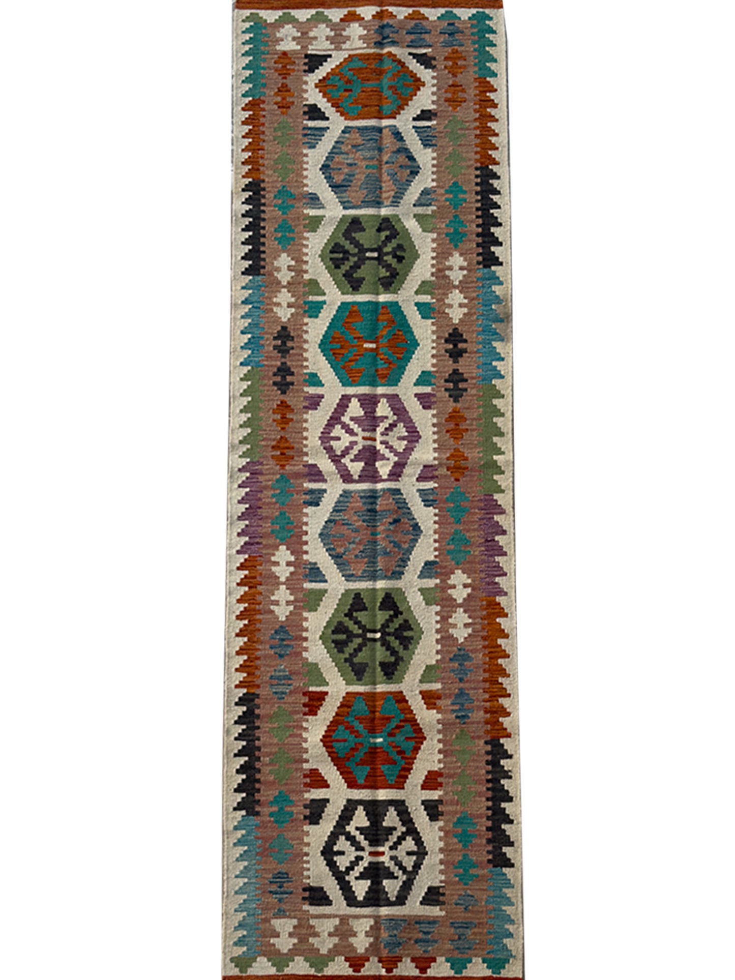 Meimnah Kilim - 2.5 x 10 ft