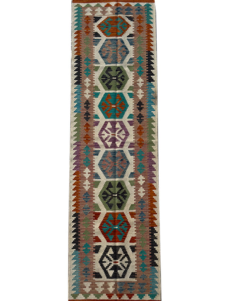 Meimnah Kilim - 10 x 2.5 ft