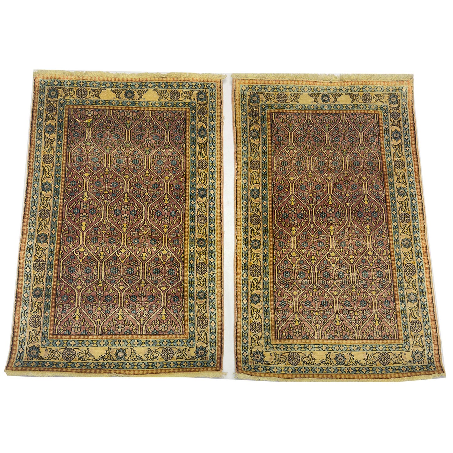 Twin Silk Rugs - 3 x 2 ft