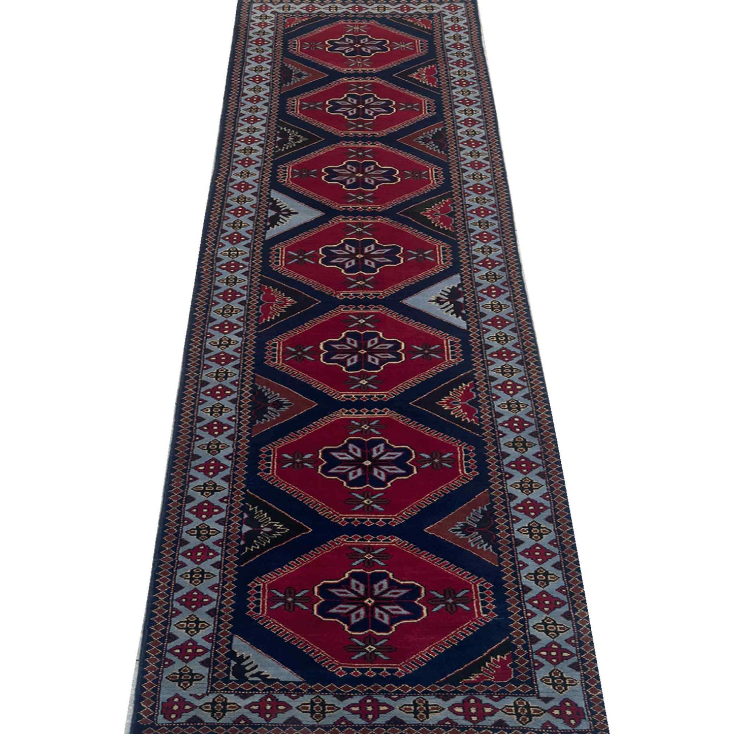 Tribal Kargai Runner - 2.5 x 12 ft