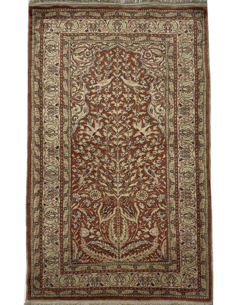 Turkish Keysari Silk Rug - 3.5 x 2 ft
