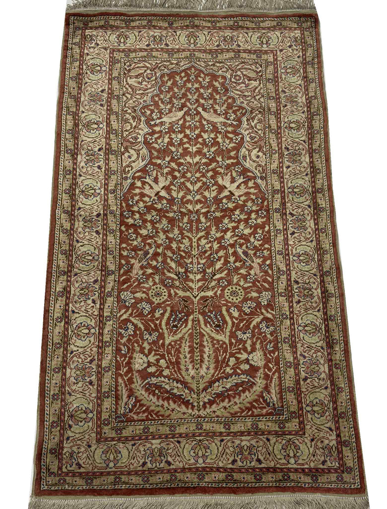 Turkish Keysari Silk Rug - 3.5 x 2 ft