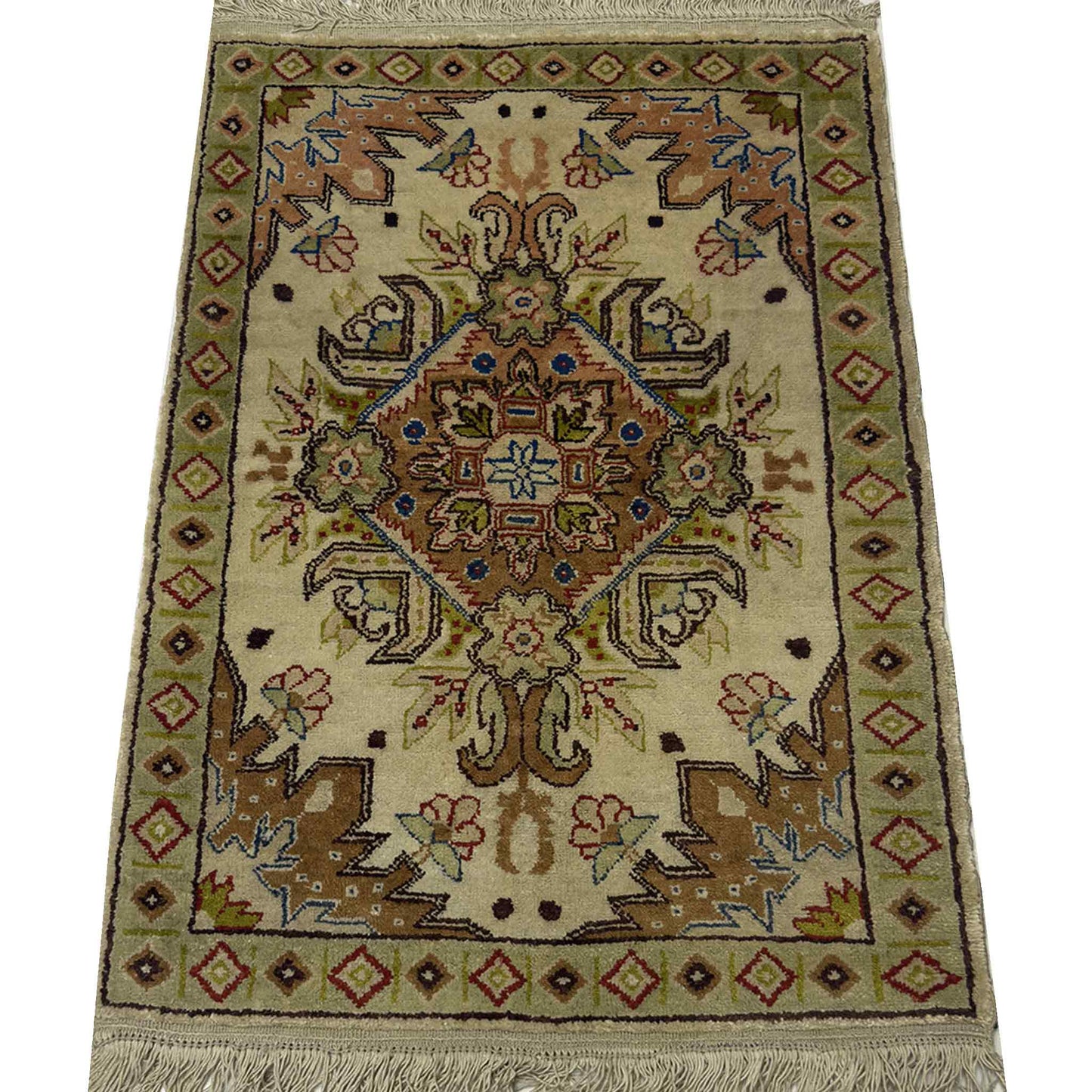 Turkish Keysari Silk Rug - 2 x 1 ft