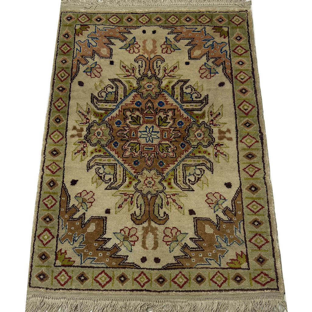 Turkish Keysari Silk Rug - 2 x 1 ft