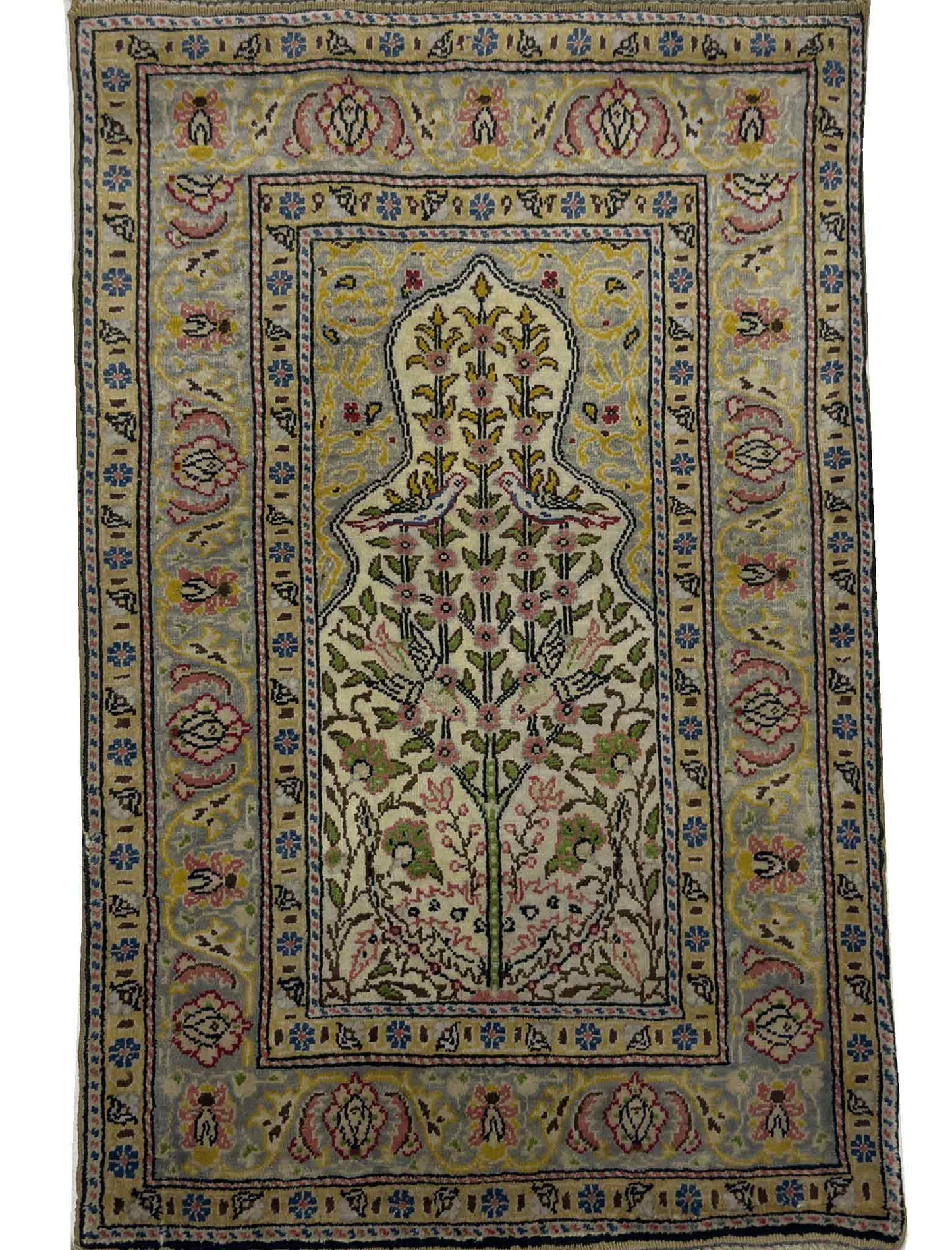 Turkish keysari Silk Rug - 2 x 1.5 ft