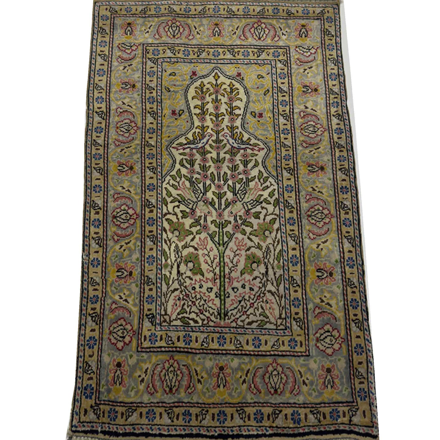 Turkish keysari Silk Rug - 2 x 1.5 ft