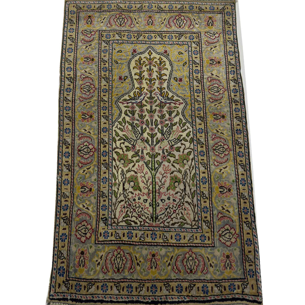 Turkish keysari Silk Rug - 2 x 1.5 ft