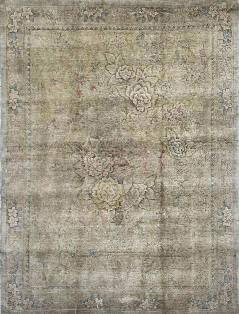 Chinese Silk Rug - 10 x 8 ft