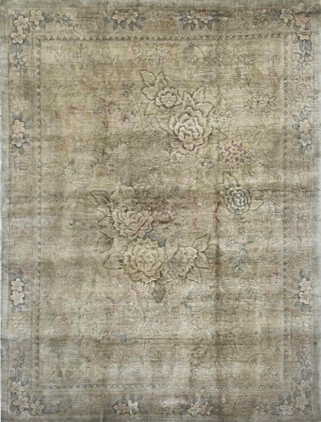 Chinese Silk Rug - 10 x 8 ft