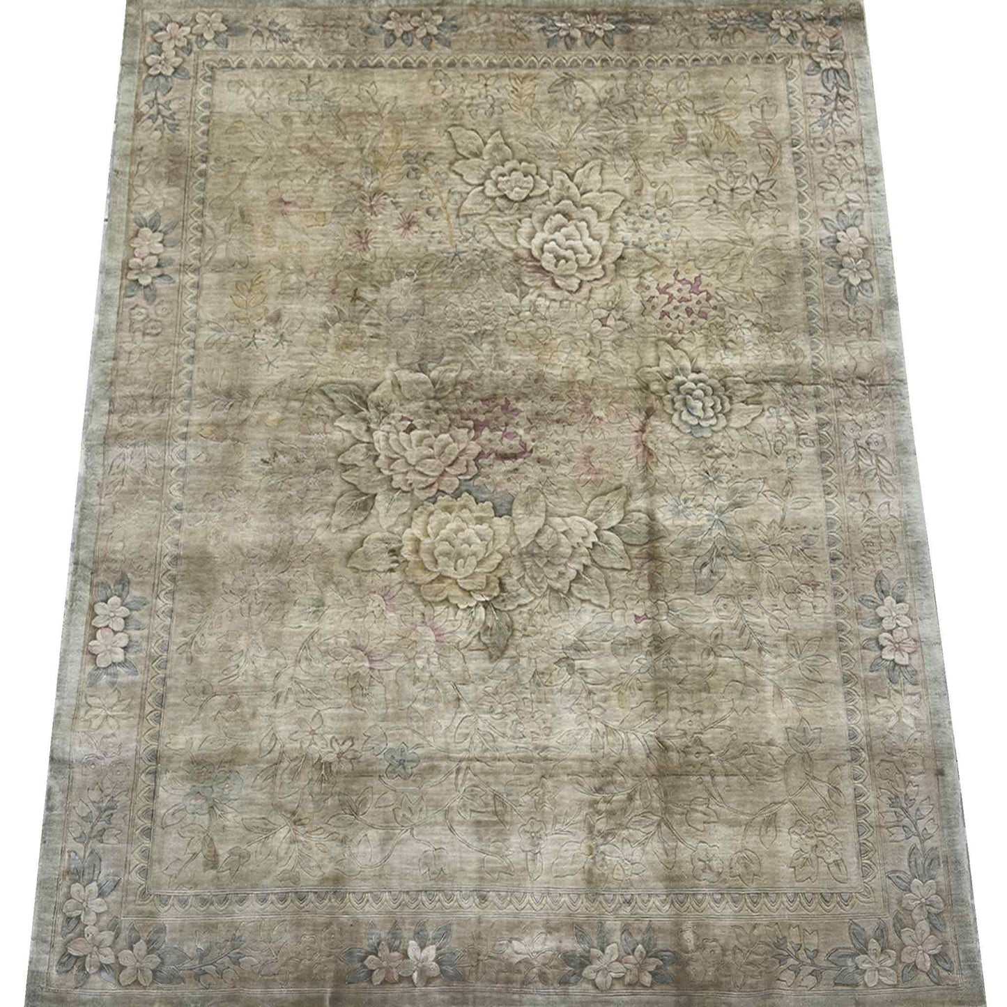 Chinese Silk Rug - 10 x 8 ft