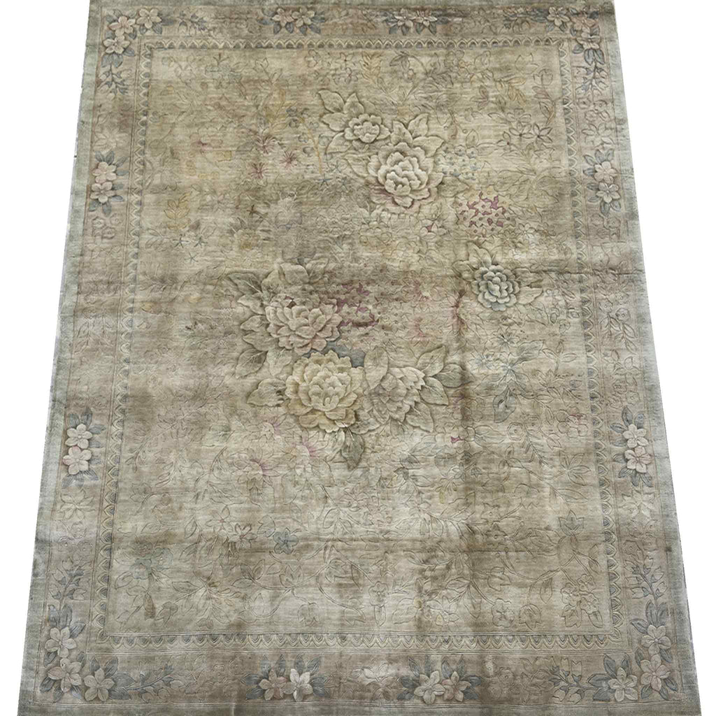 Chinese Silk Rug - 10 x 8 ft