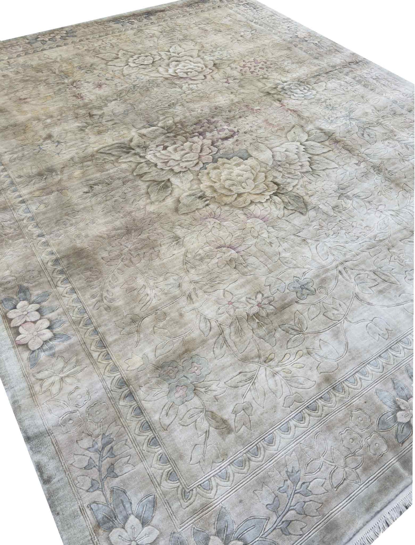 Chinese Silk Rug - 10 x 8 ft