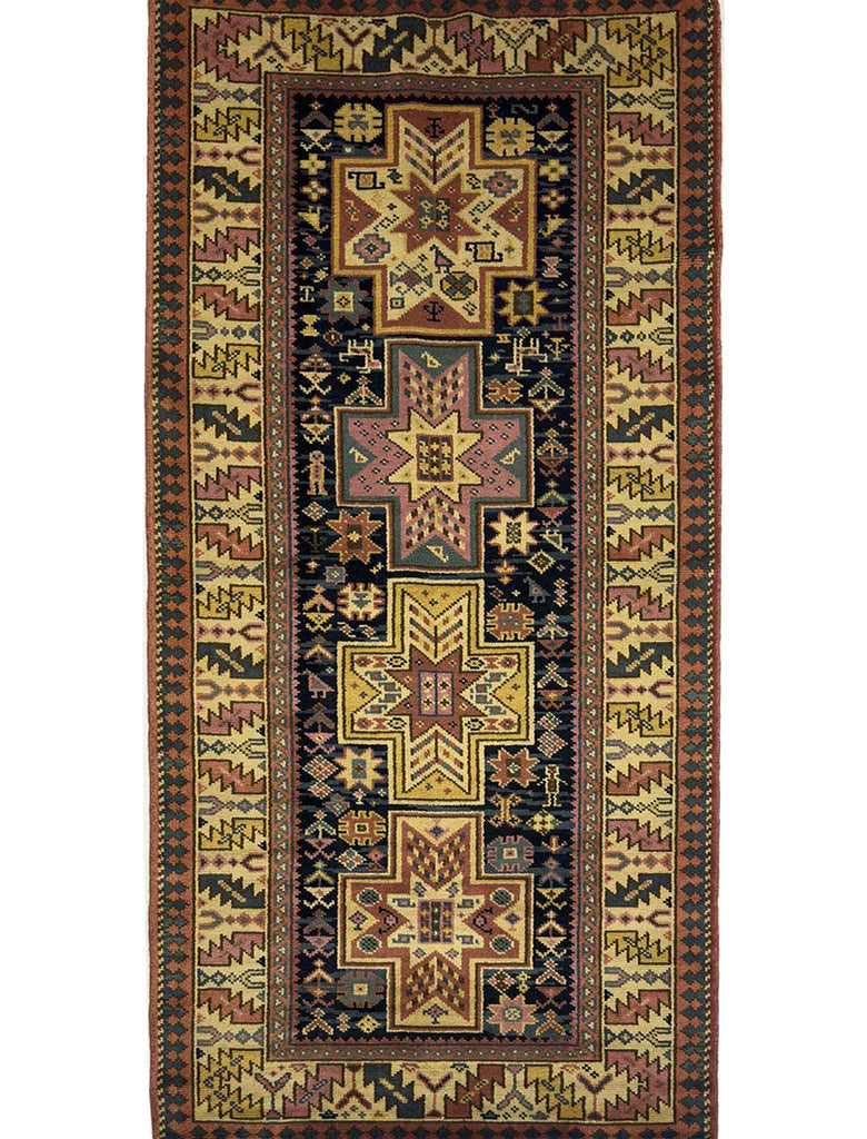 Turkish Kazak Rug - 7 x 3 ft