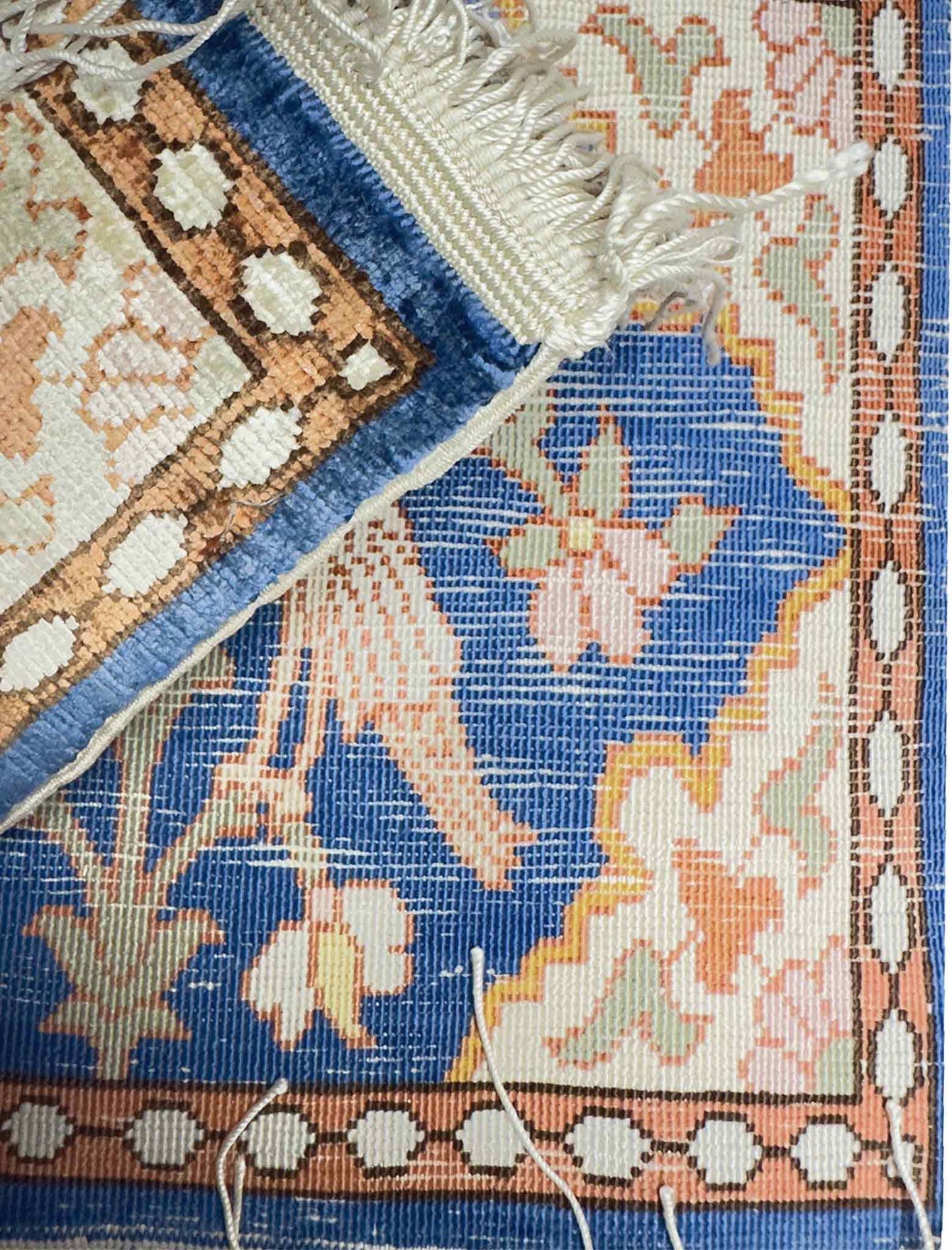 Turkish Hereke Silk Rug - 1 x 1 ft