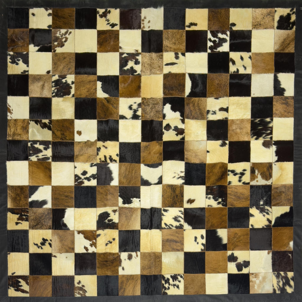 Cowhide Rug - 7.5 x 7.5 ft