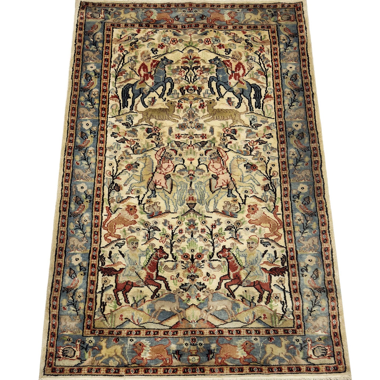 Mughal Hunting Rug - 3 x 5 ft