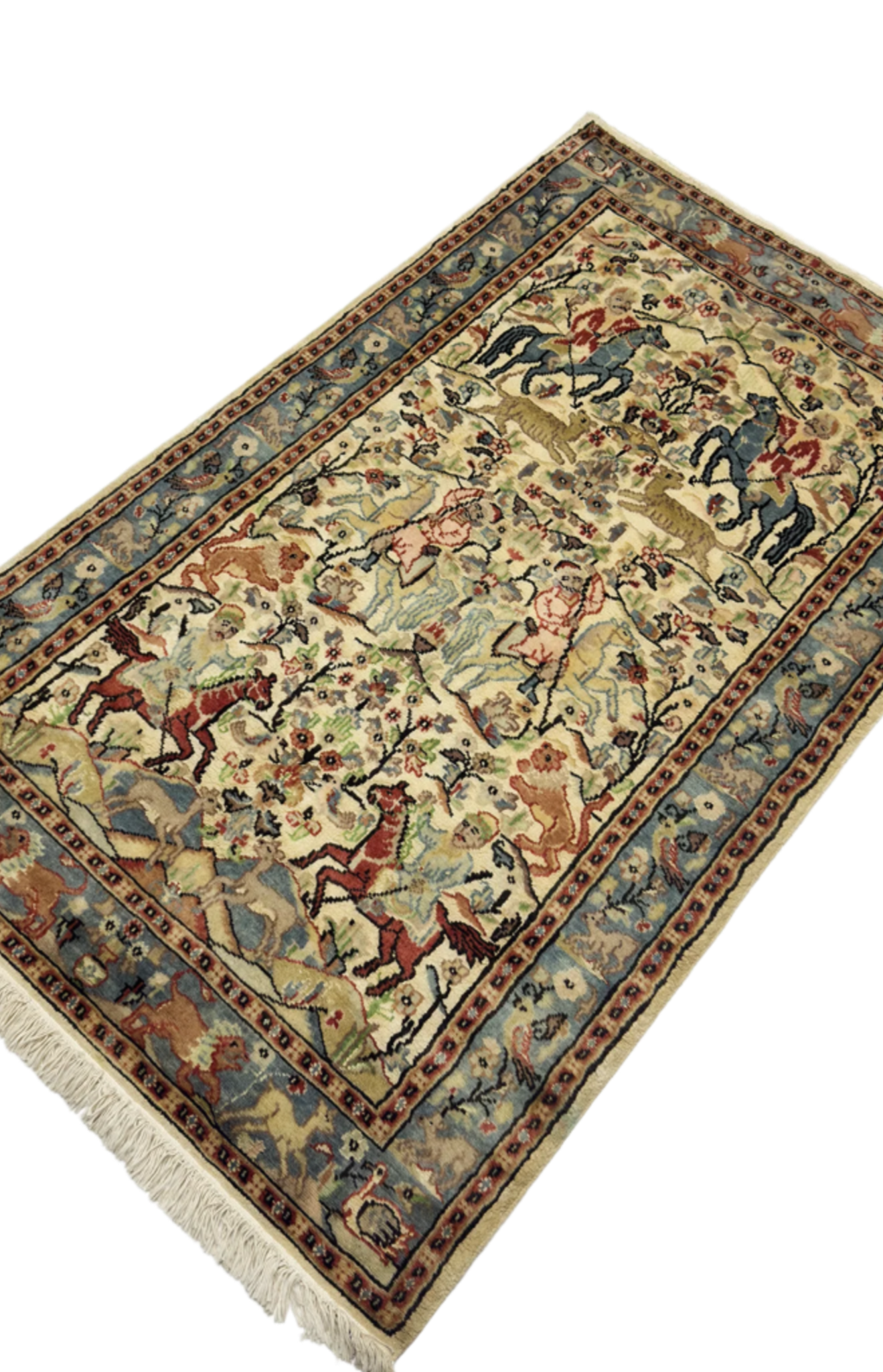 Pak. Persian Hunting Rug - 3x 5 ft