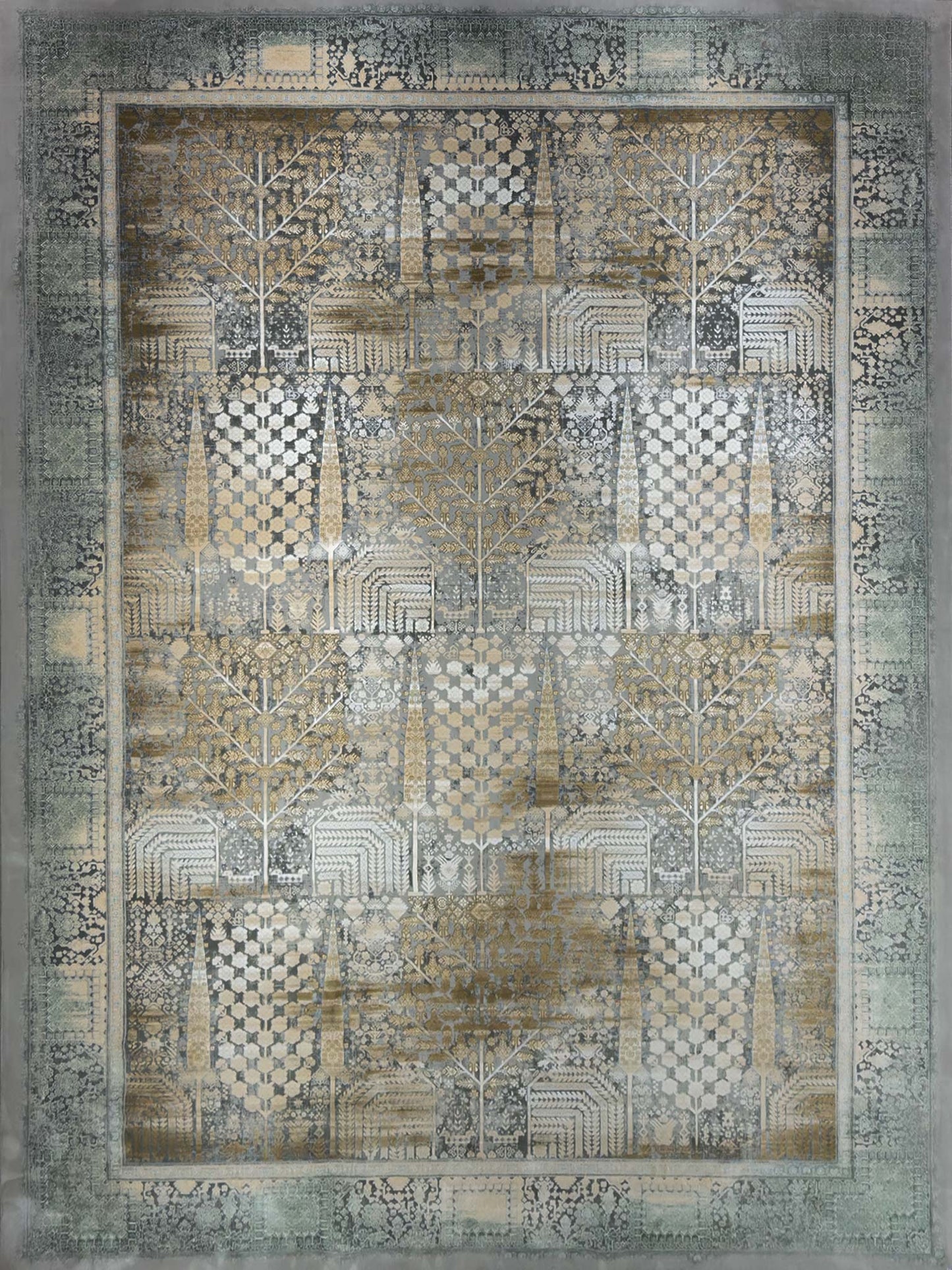 Modern Transitional Rug - 9 x 12 ft