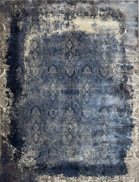 Vintage Silk Rug - 7 x 10 ft