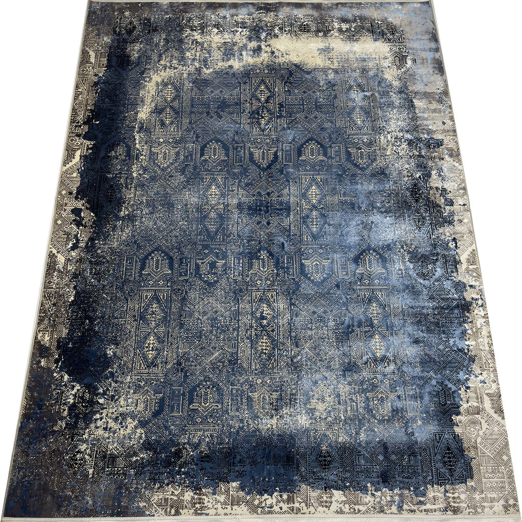 Vintage Silk Rug - 7 x 10 ft