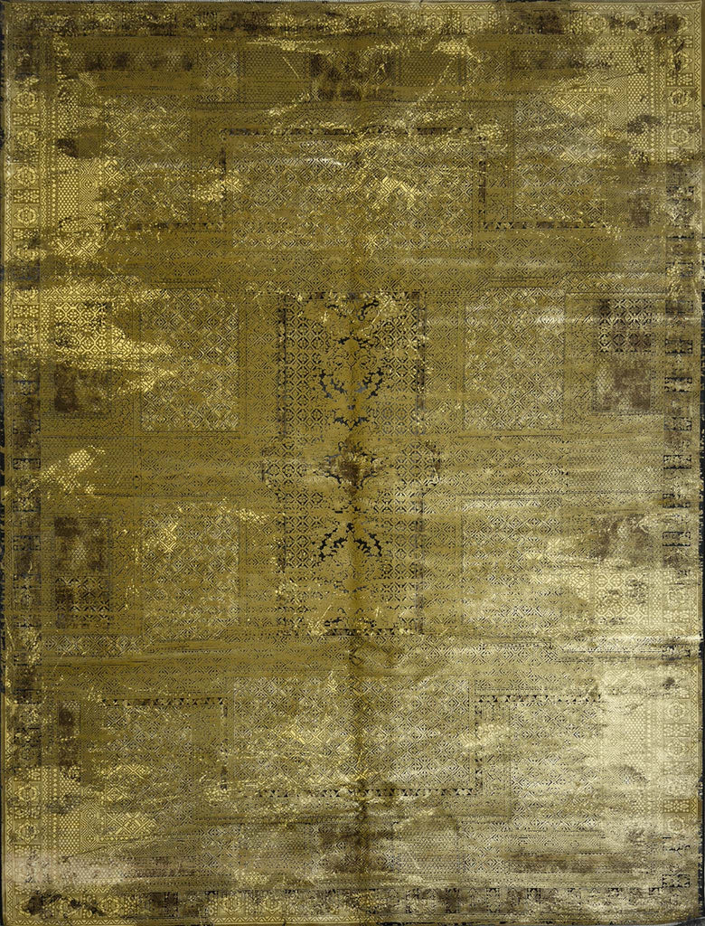 Vintage Silk Rug - 7 x 10 ft