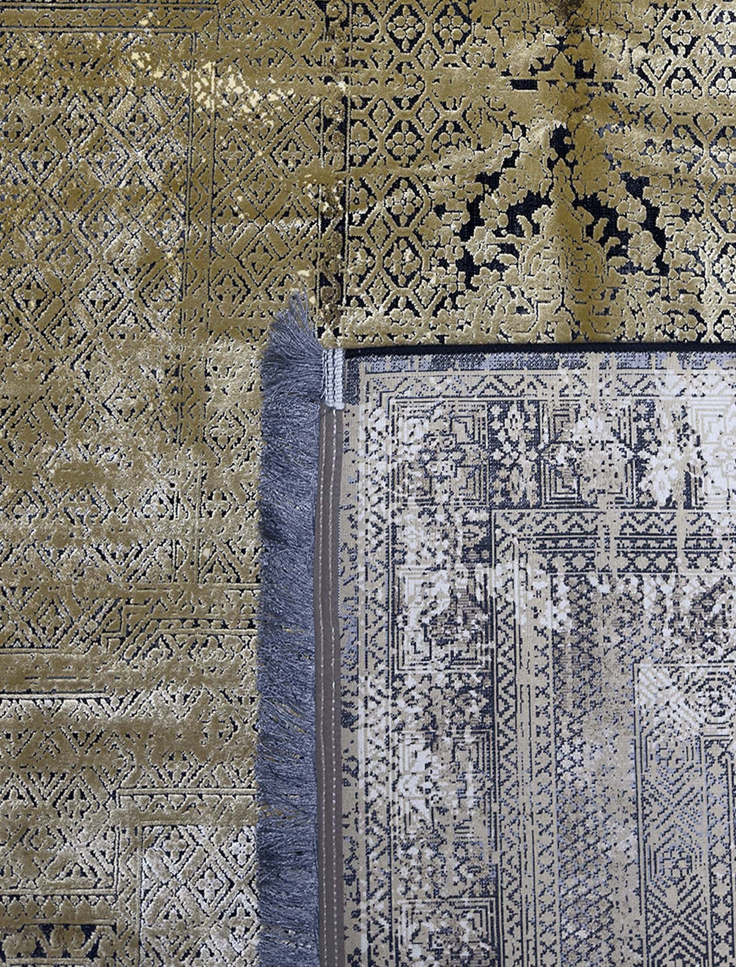 Vintage Silk Rug - 7 x 10 ft