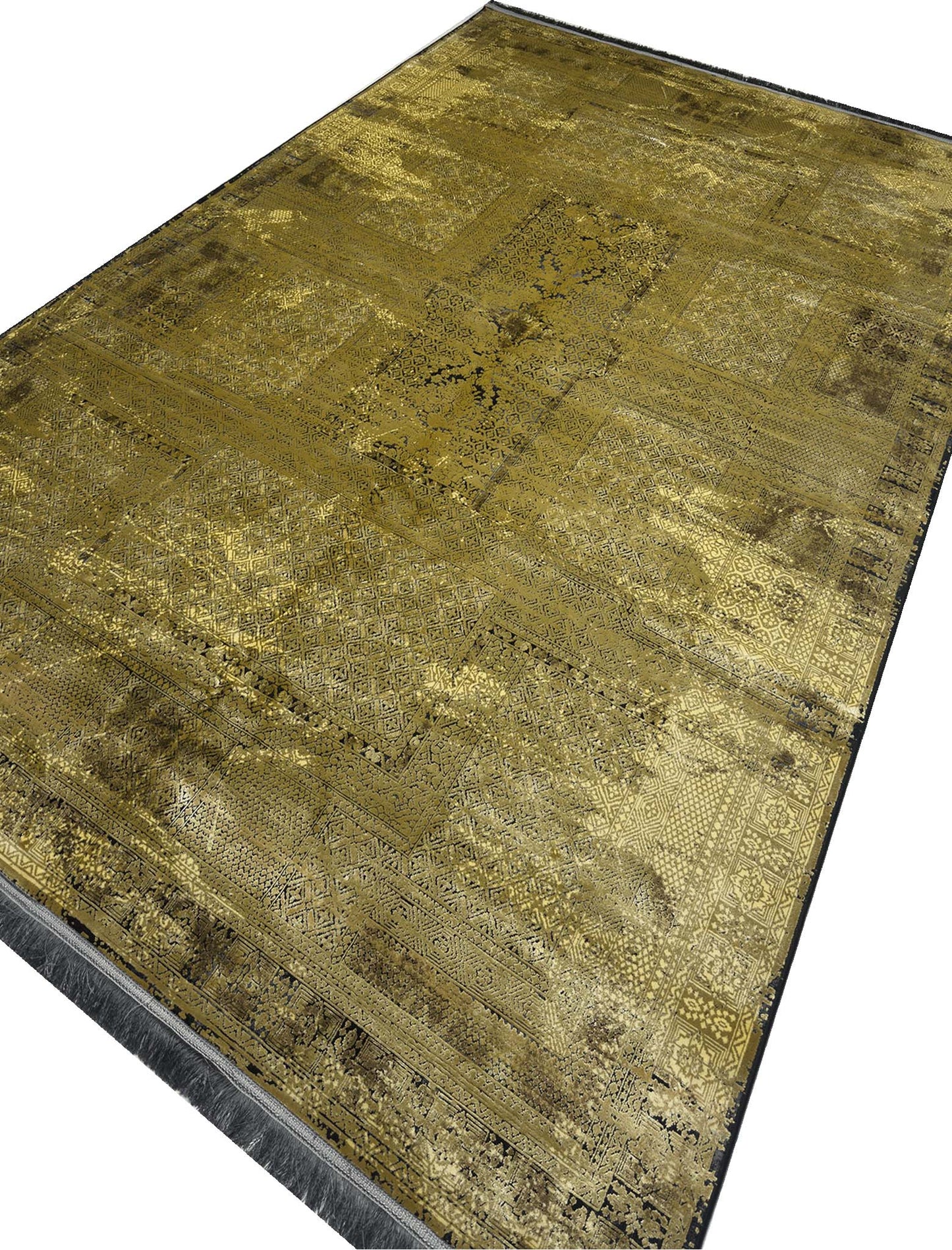 Vintage Silk Rug - 7 x 10 ft