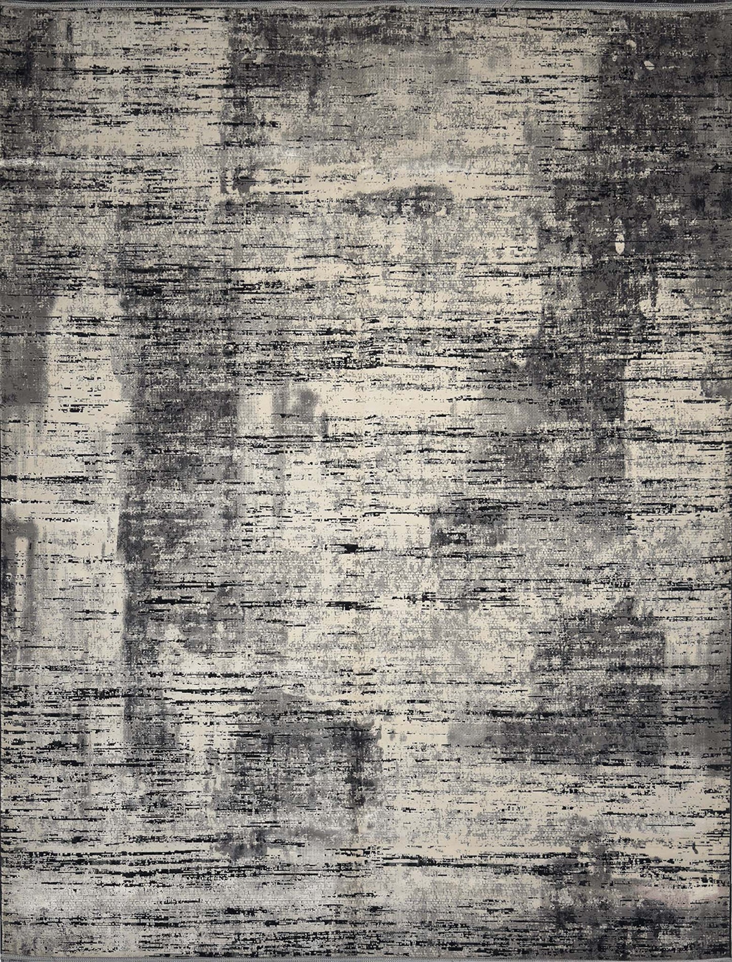 Modern Abstract Silk Rug - 7 x 10 ft