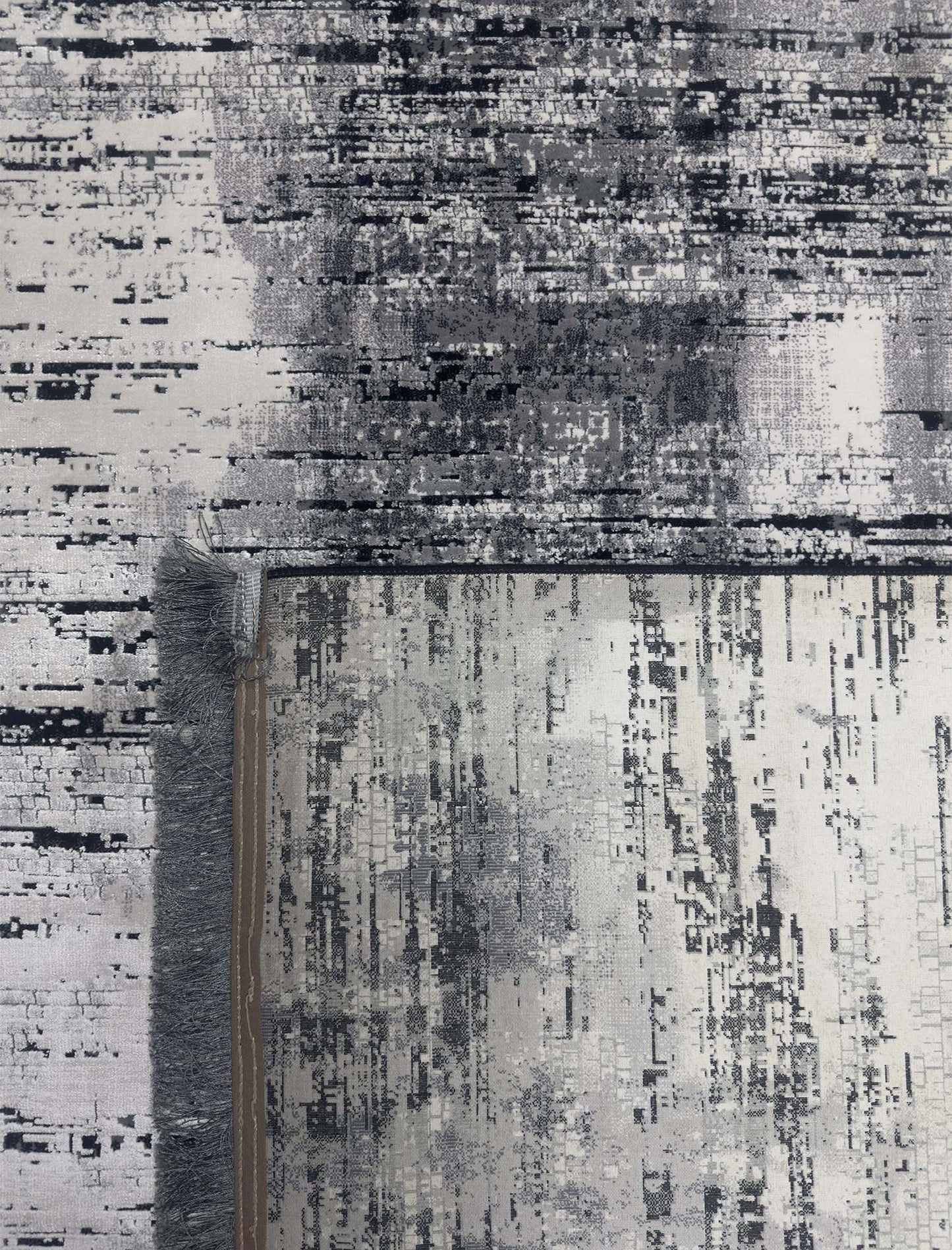Modern Abstract Silk Rug - 7 x 10 ft