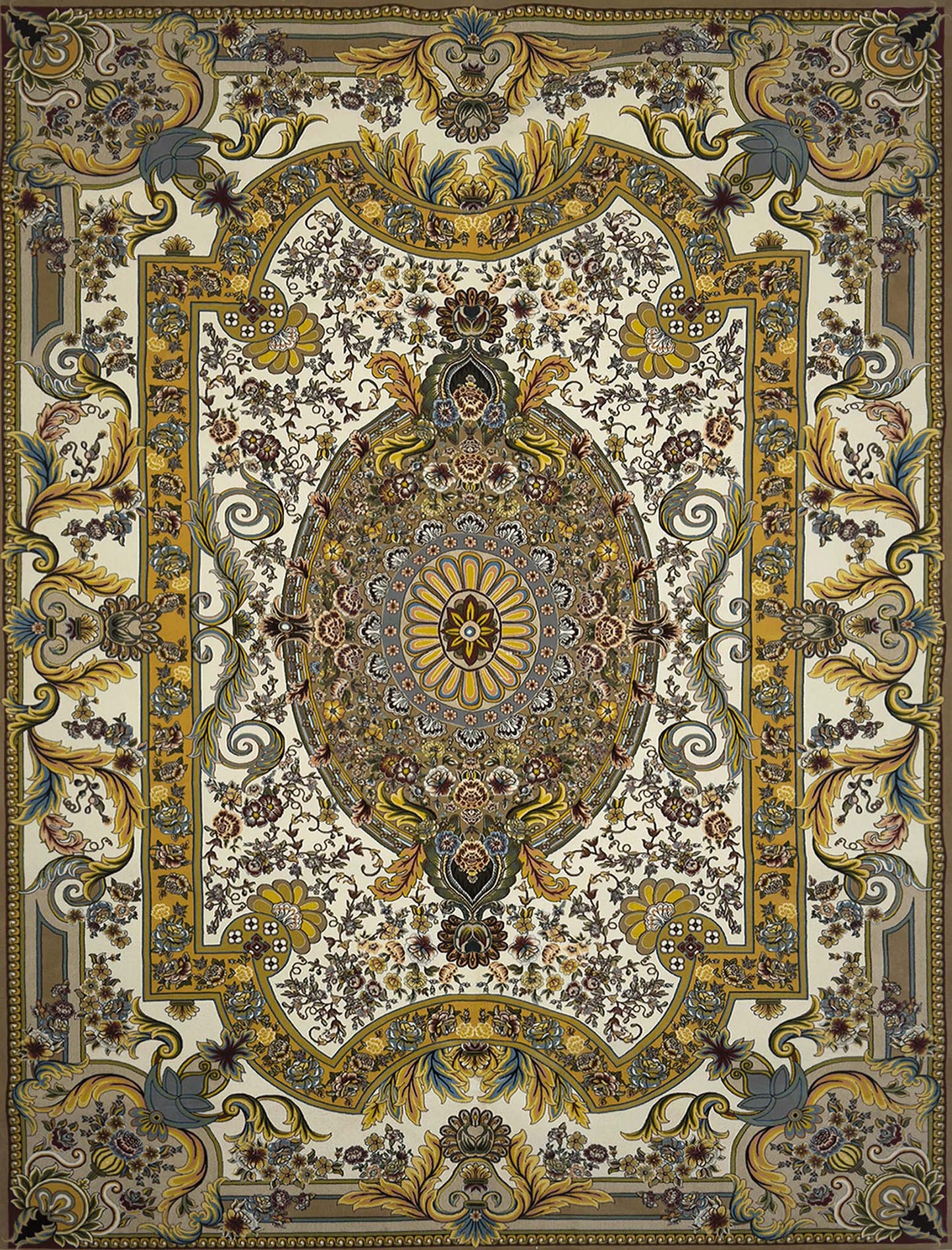 Modern Versace Rug - 7 x 10 ft