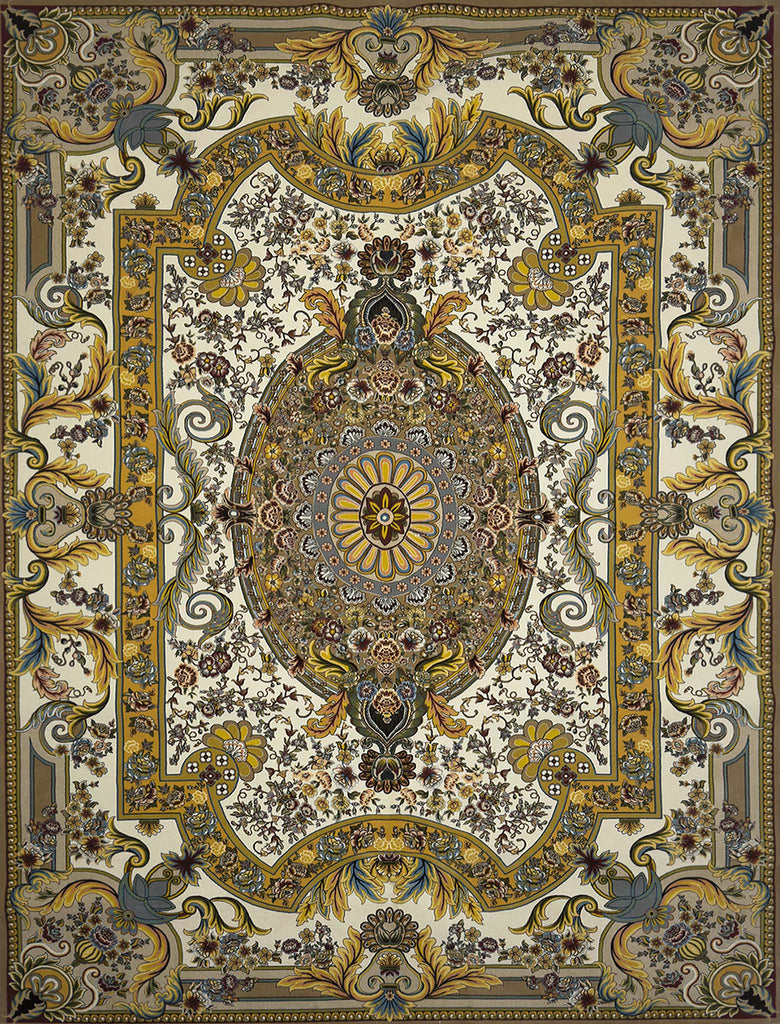 Modern Versace Rug - 7 x 10 ft