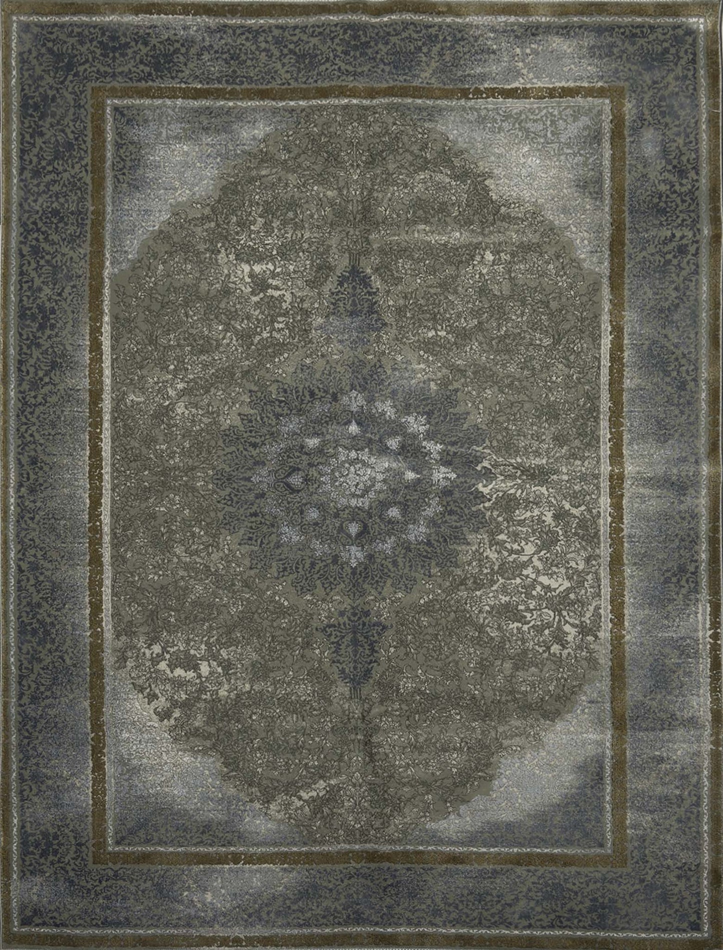 Modern Floral Rug - 5 x 7 ft - 7108