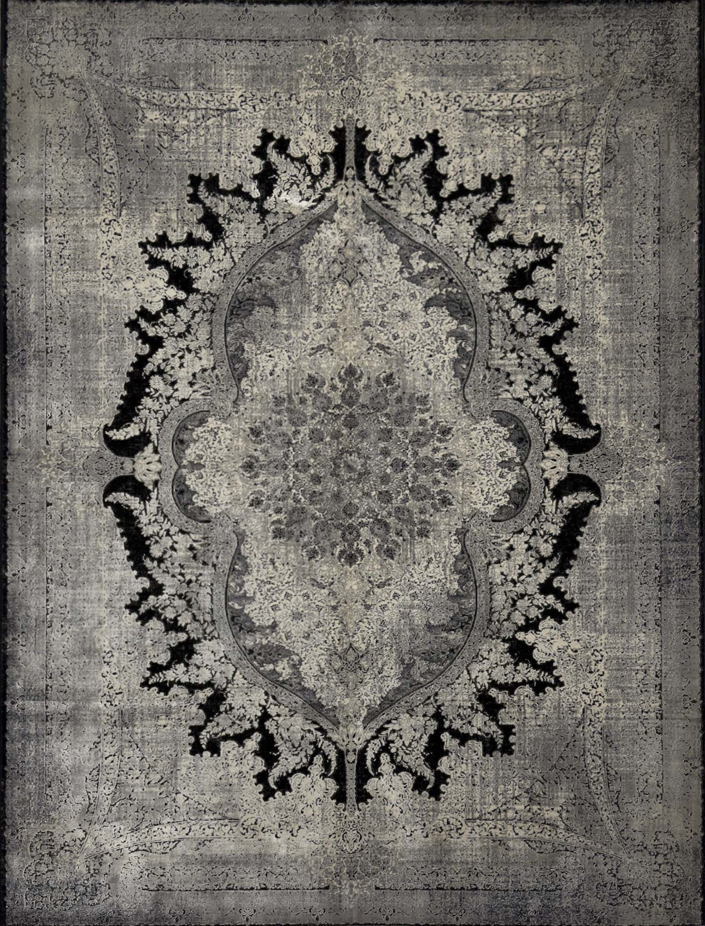 Modern Floral Rug - 5 x 7 ft