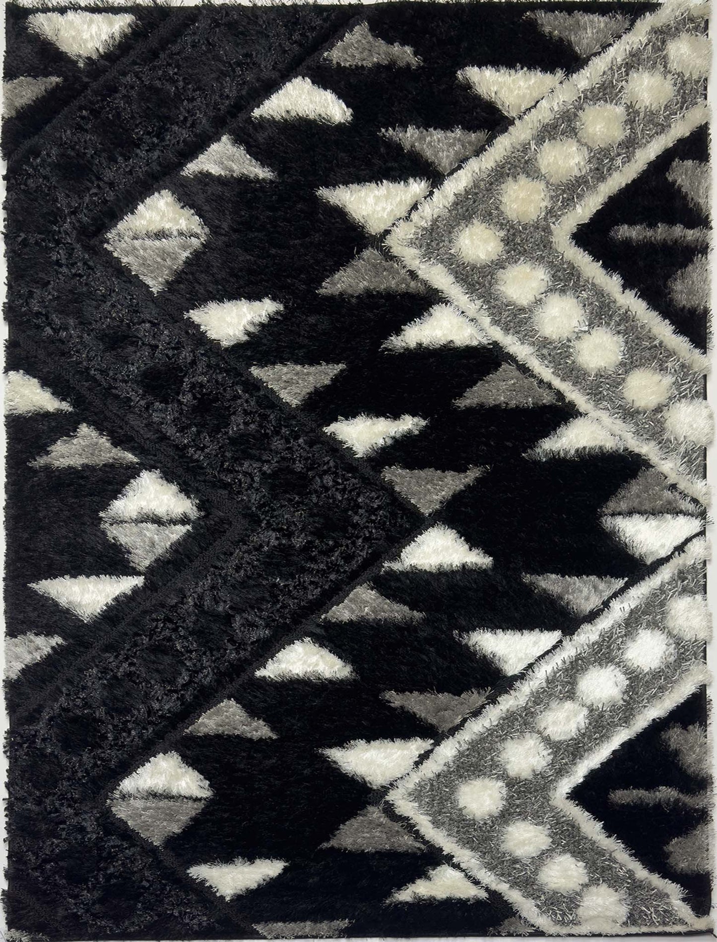Modern Shaggy Rug - 5 x 7 ft
