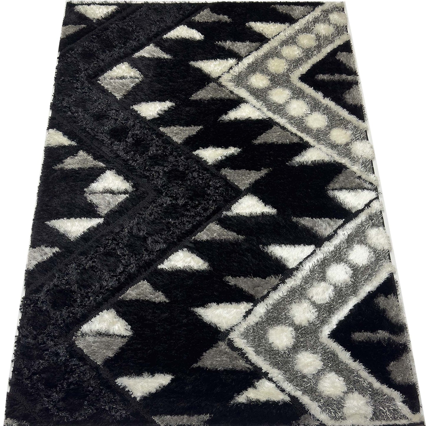Modern Shaggy Rug - 5 x 7 ft