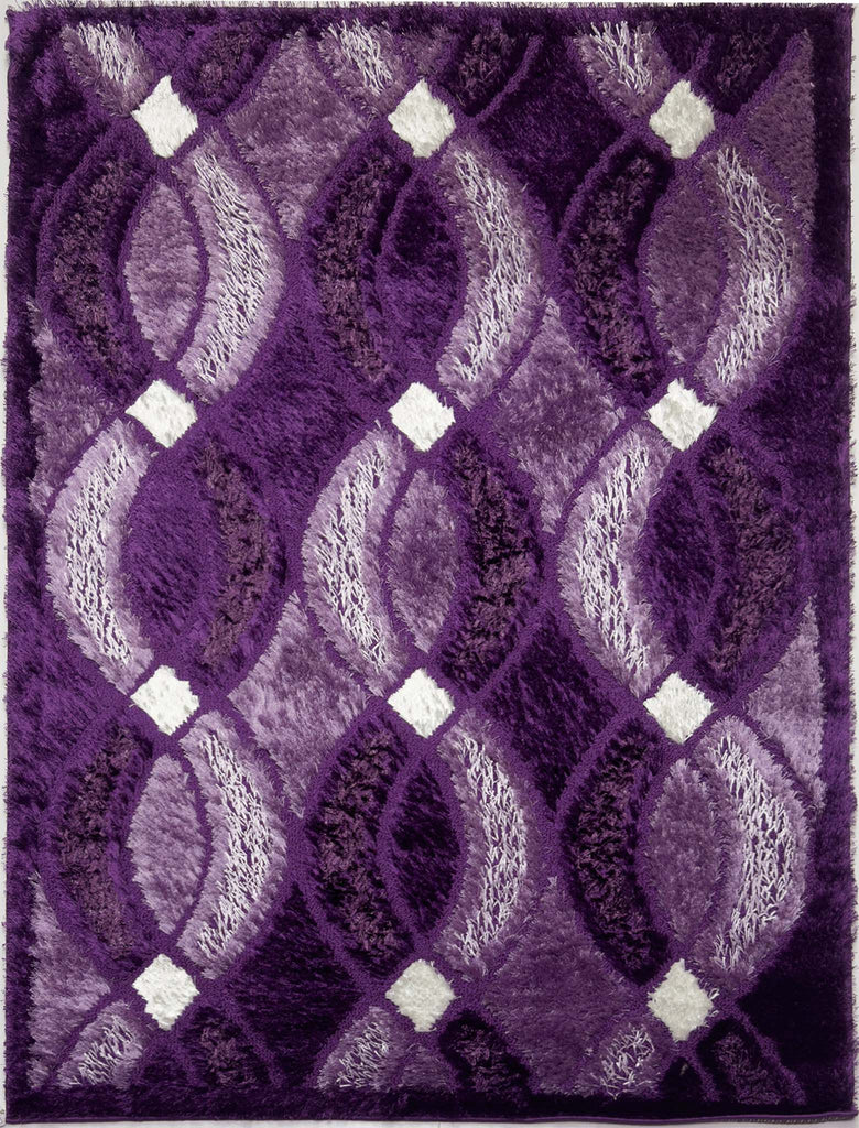 Modern Shaggy Rug - 5 x 7 ft
