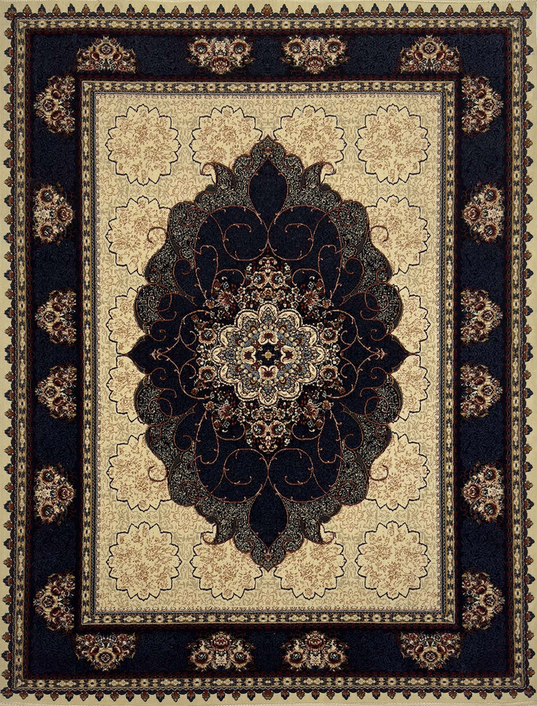 Traditional Medallion Rug - 4 x 6 ft - 7129