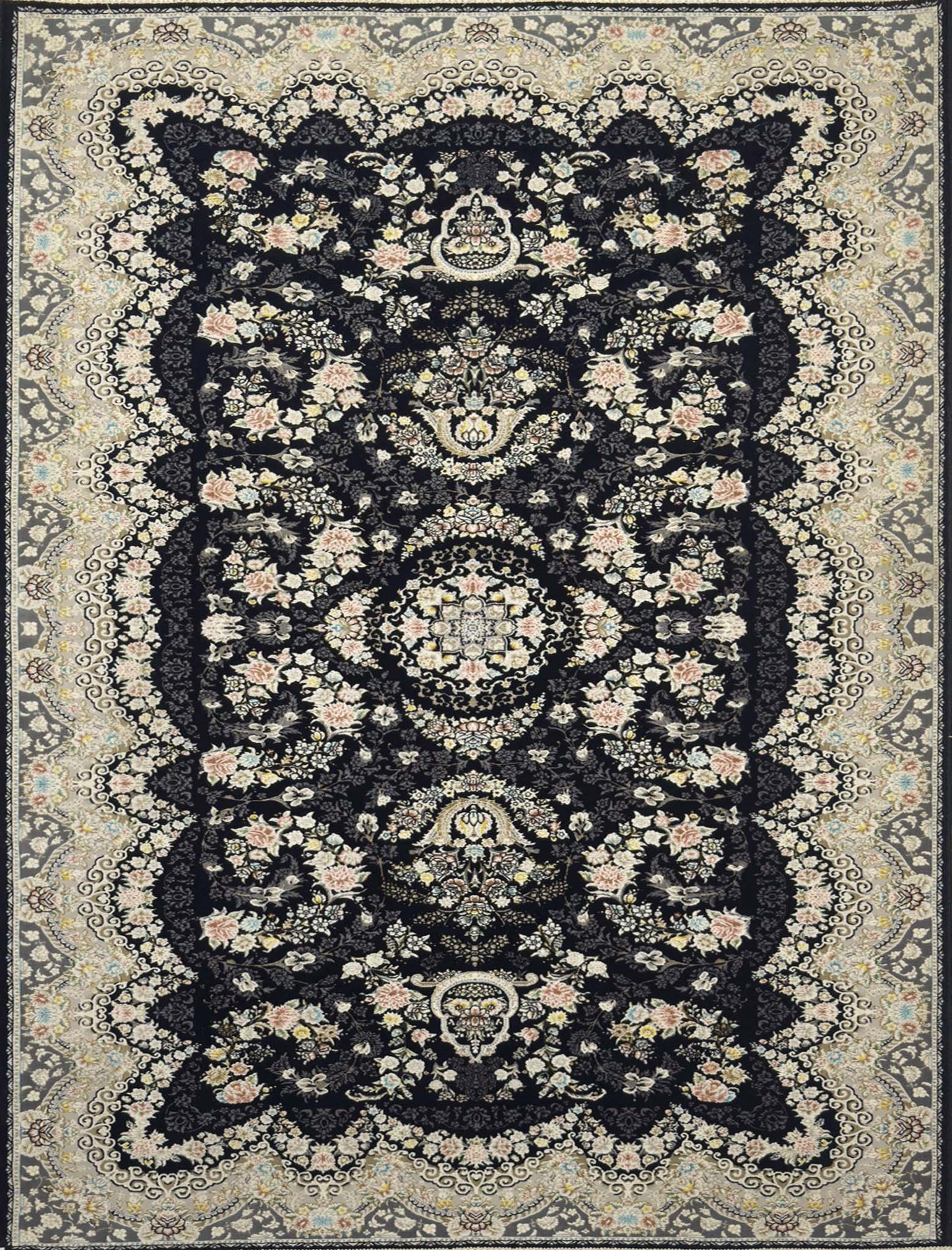 Modern Floral Rug - 4 x 6 ft