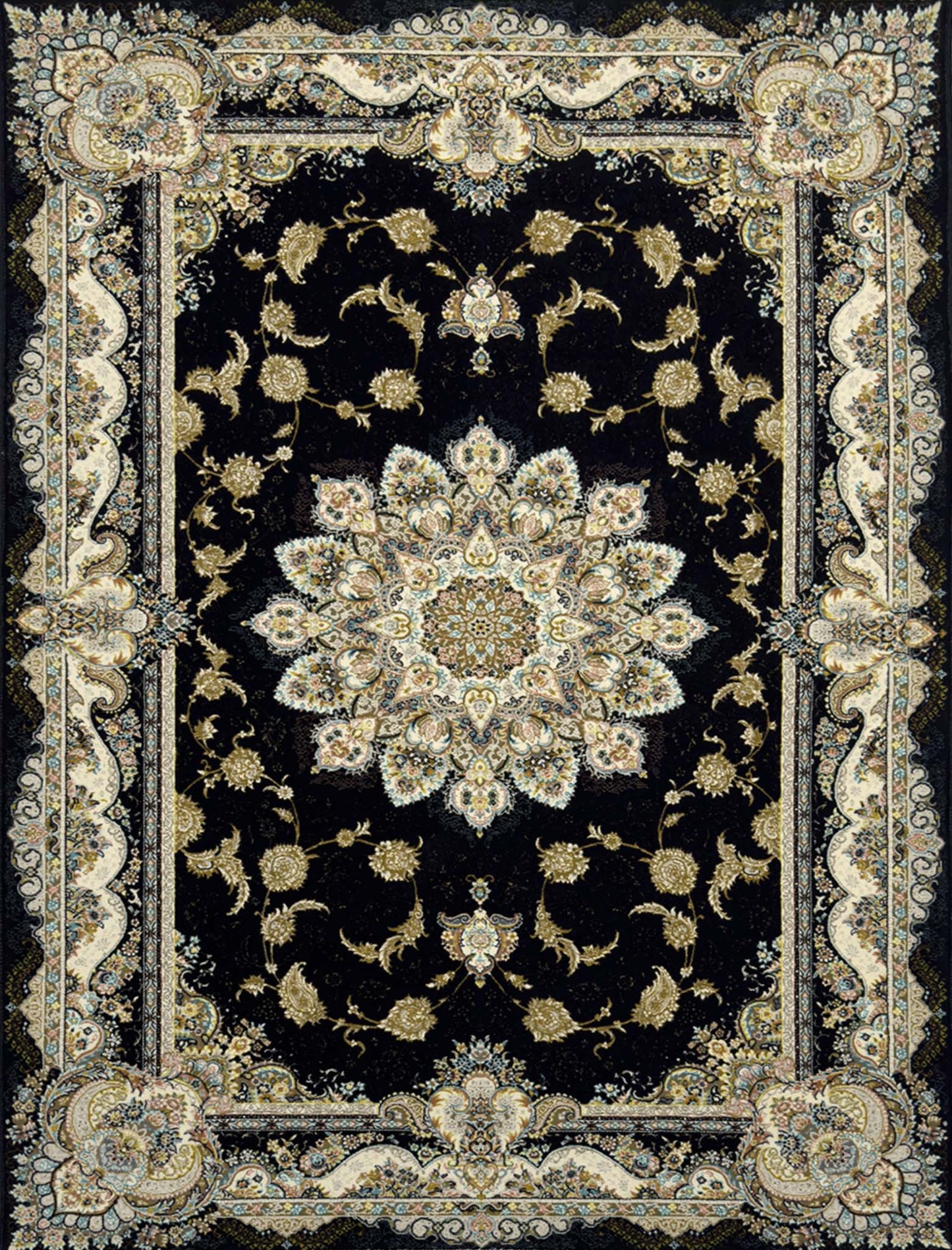 Traditional Floral Rug - 3 x 5 ft
