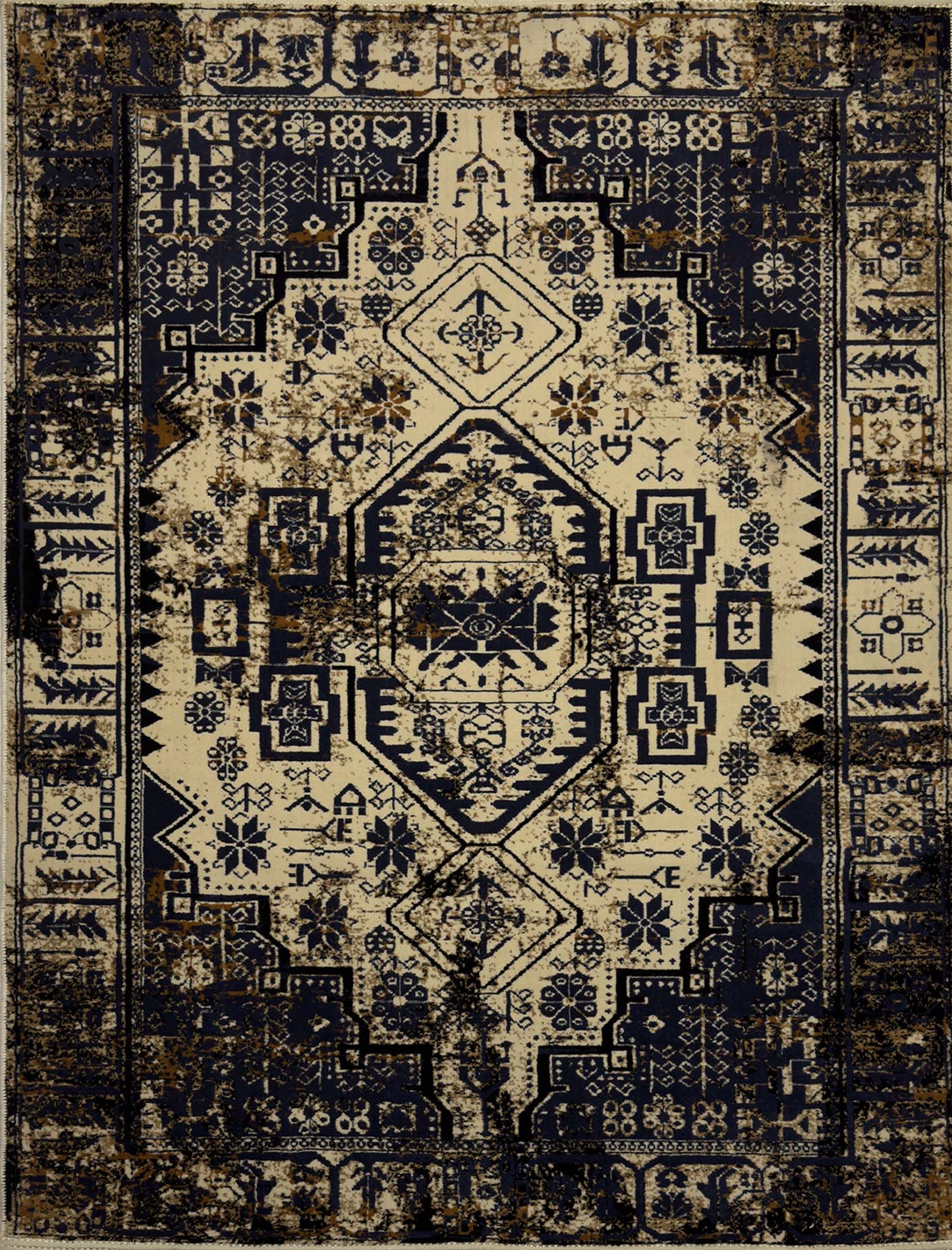 Modern Vintage Rug - 3 x 5 ft - 7164