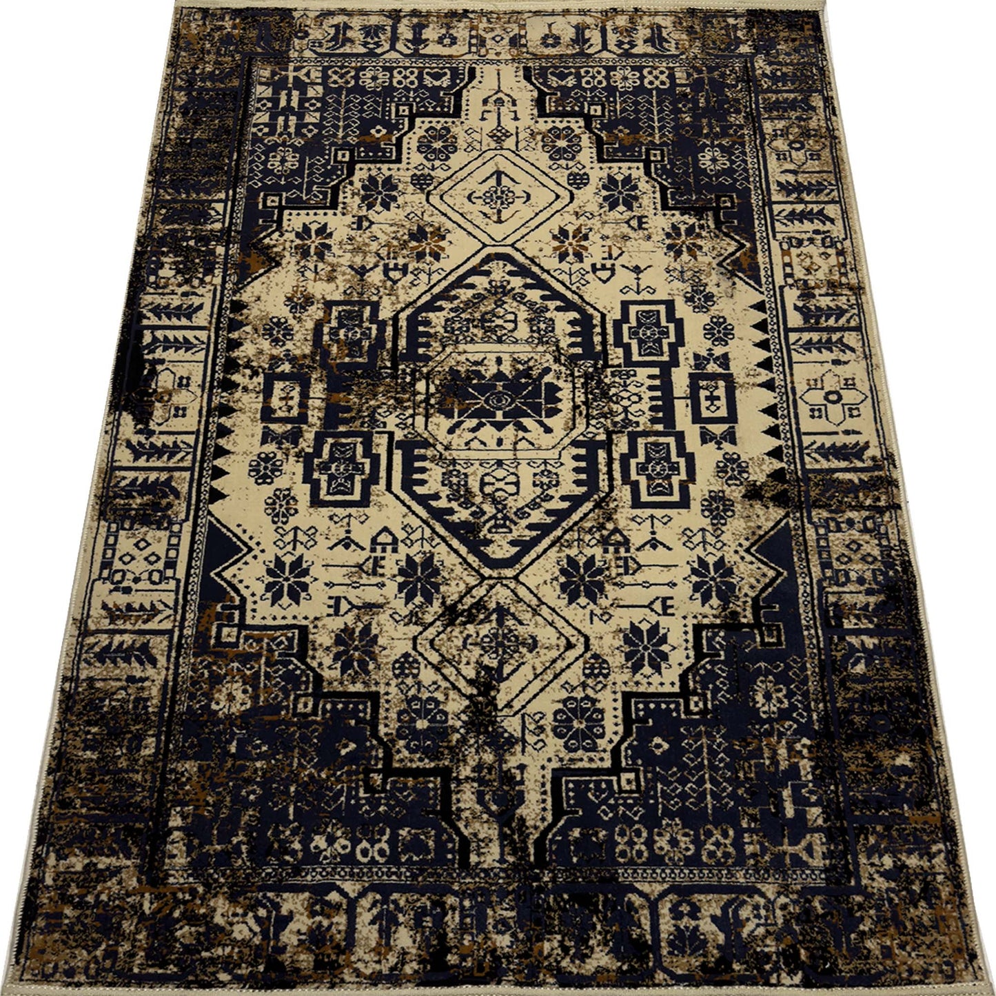 Modern Vintage Rug - 3 x 5 ft - 7164