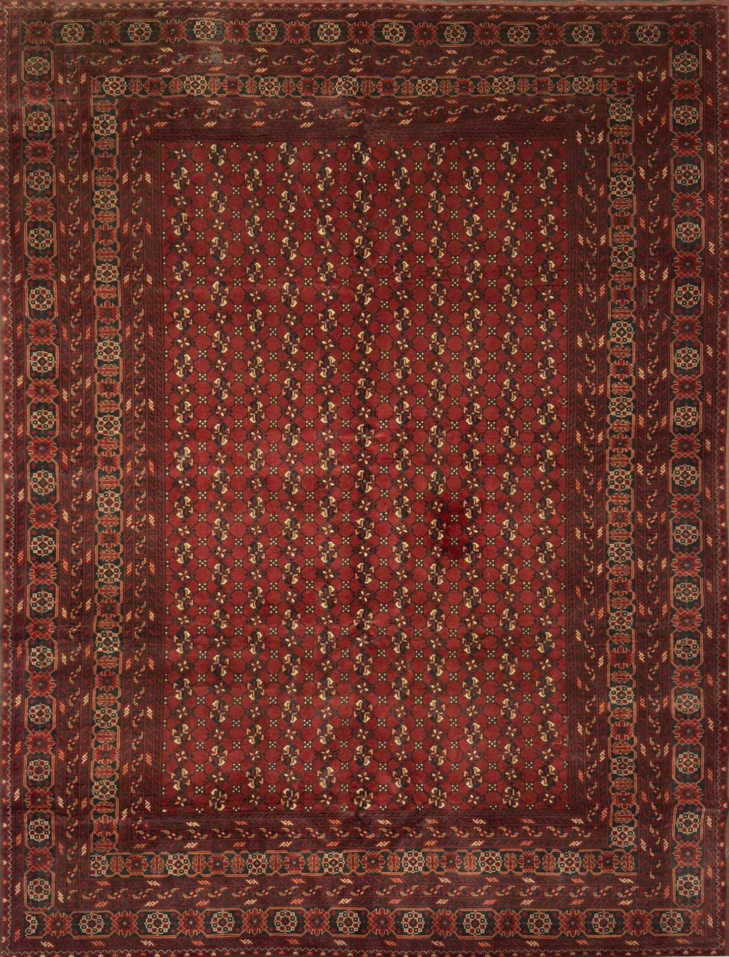 Afghan Pre-loved Tribal Rug - 7 x 10 ft