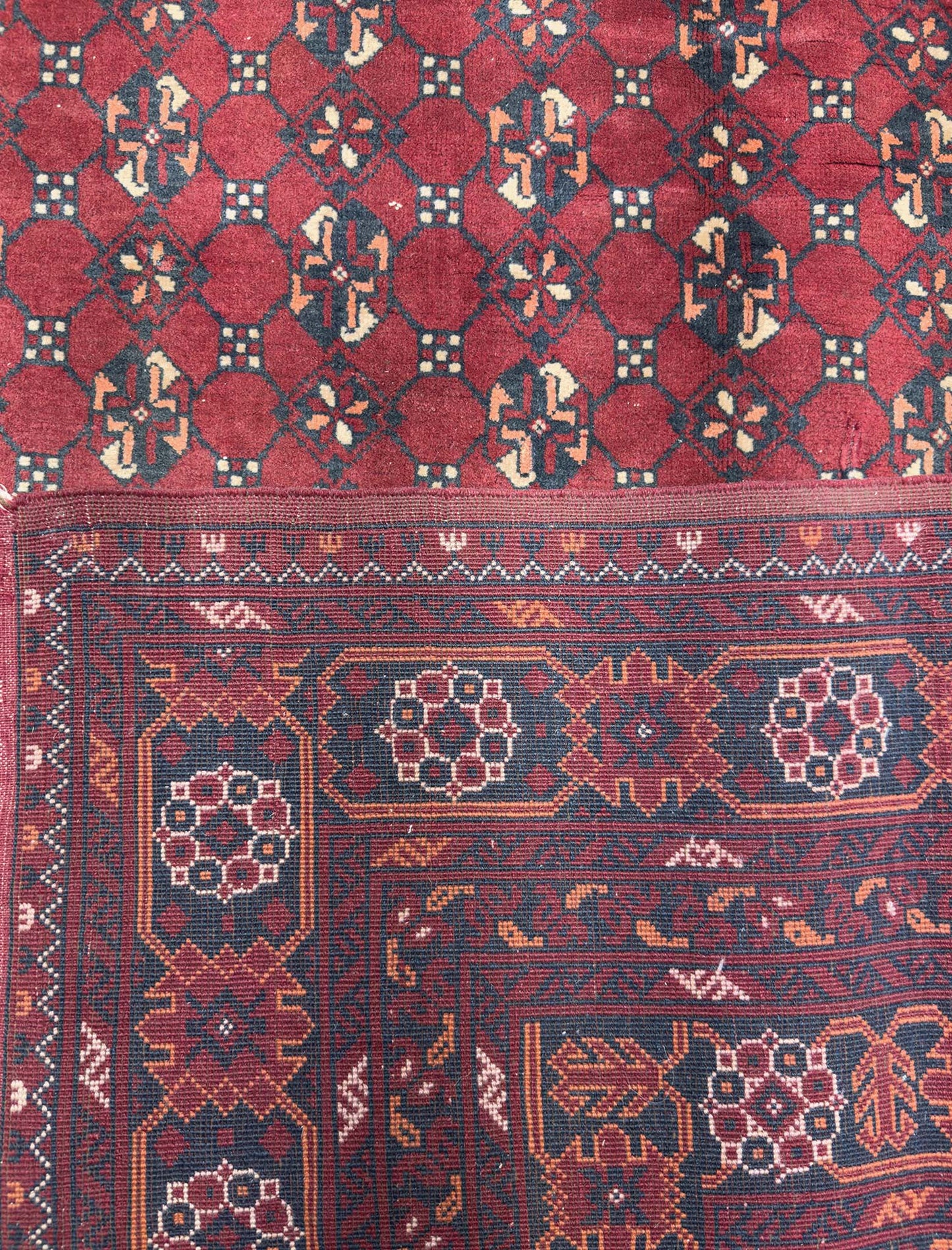 Afghan Pre-loved Tribal Rug - 7 x 10 ft