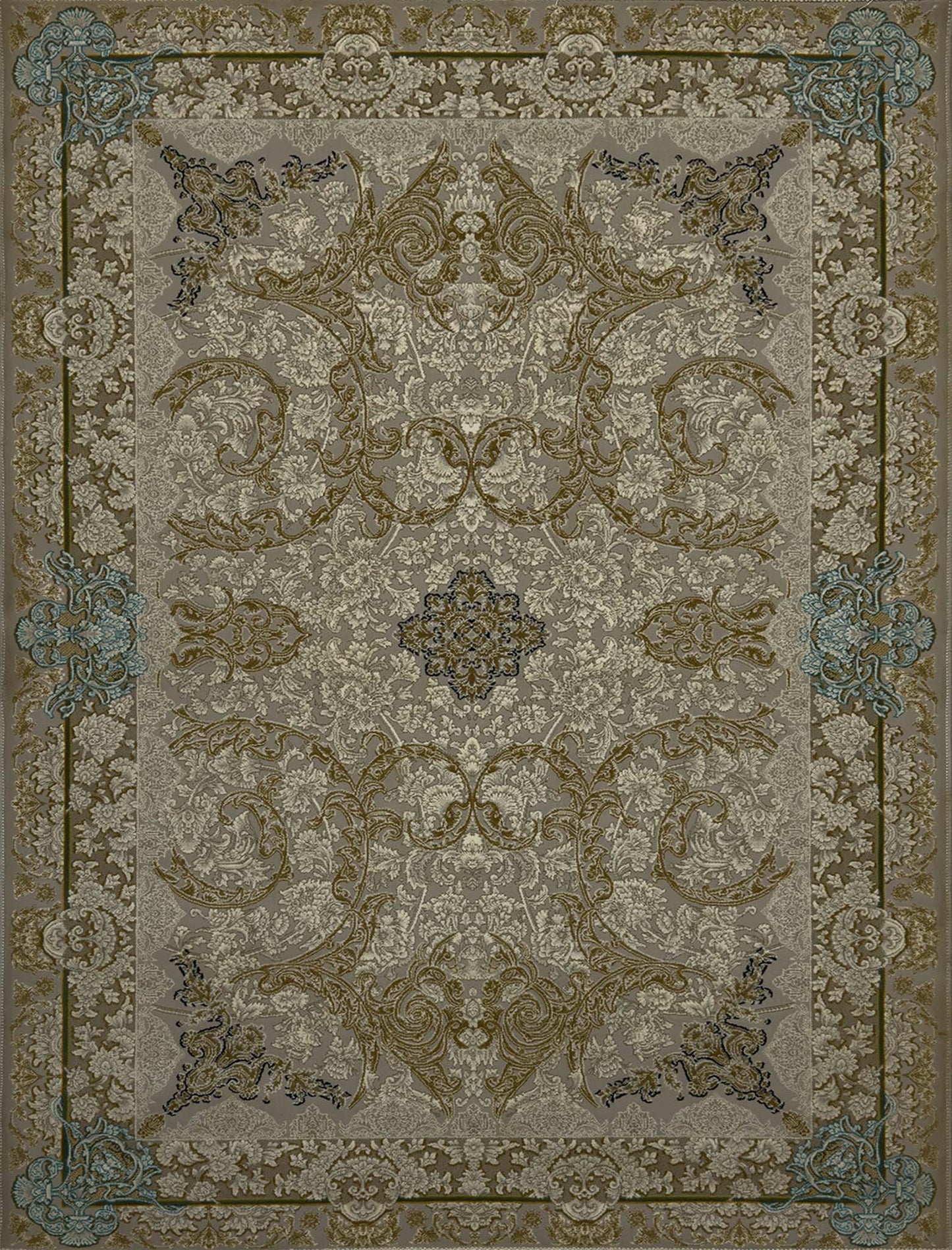 Modern Floral Rug - 3 x 5 ft