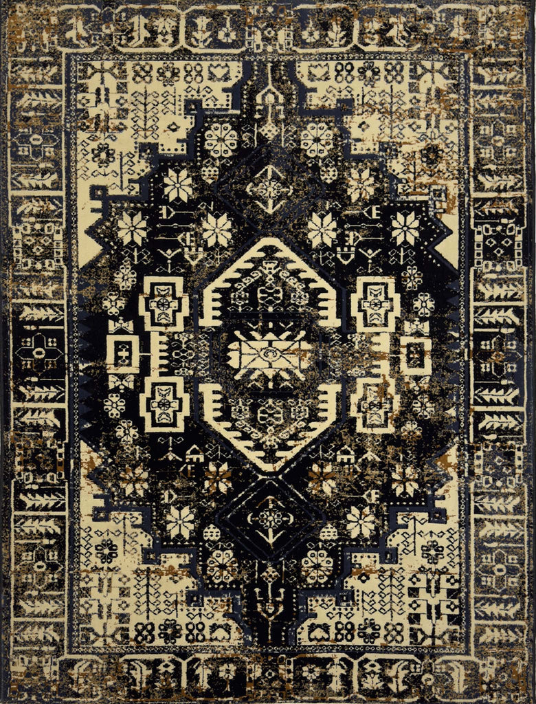 Modern Vintage Rug - 3 x 5 ft - 7182