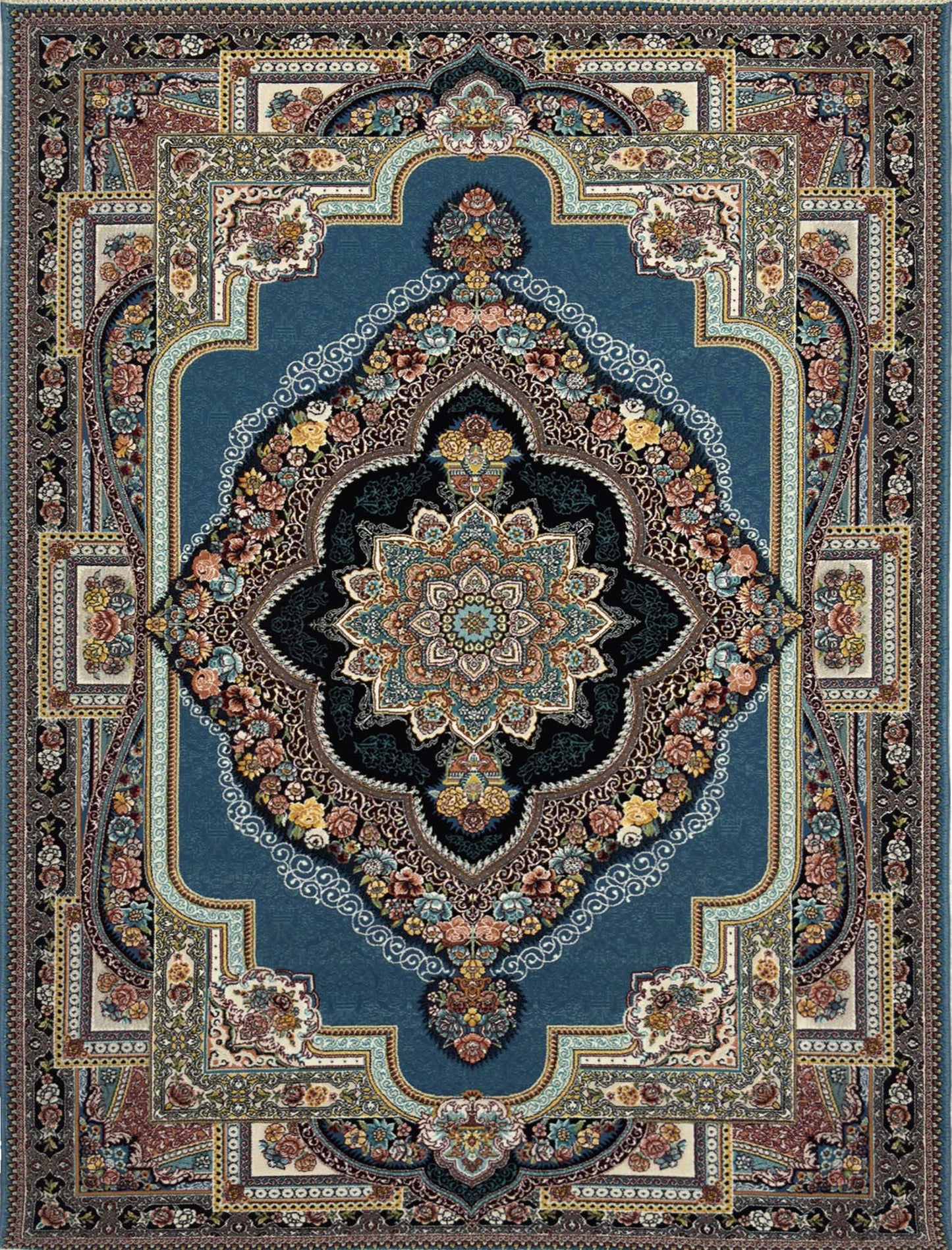 Traditional Medallion Rug - 3 x 5 ft