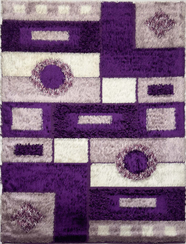 Modern Shaggy Rug - 5 x 7 ft